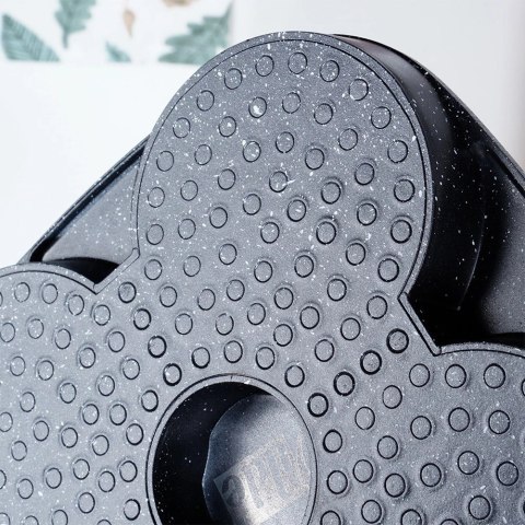 Patelnia do Jajek Placków Pancakes Granitowa 4 Otwory Solidna VILDE 19x19 cm