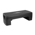 Step do aerobiku i ćwiczeń fitness, 3 stopnie, 68cm, czarny, REBEL ACTIVE