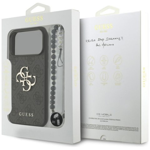 Guess 4G Strap 4G Classic Logo - Etui iPhone 17 Pro Max (czarny)