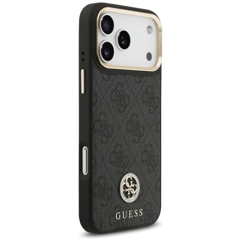 Guess 4G Strass Logo MagSafe - Etui iPhone 17 Pro Max (czarny)