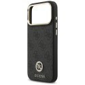 Guess 4G Strass Logo MagSafe - Etui iPhone 17 Pro Max (czarny)
