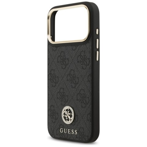 Guess 4G Strass Logo MagSafe - Etui iPhone 17 Pro Max (czarny)