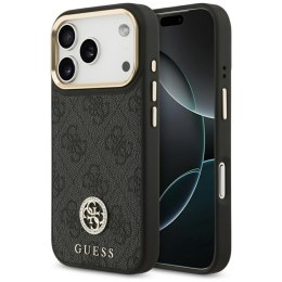 Guess 4G Strass Logo MagSafe - Etui iPhone 17 Pro (czarny)