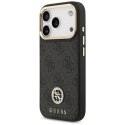 Guess 4G Strass Logo MagSafe - Etui iPhone 17 Pro (czarny)