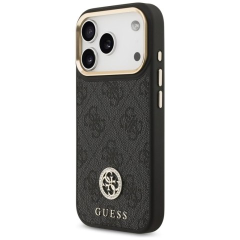 Guess 4G Strass Logo MagSafe - Etui iPhone 17 Pro (czarny)