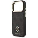 Guess 4G Strass Logo MagSafe - Etui iPhone 17 Pro (czarny)