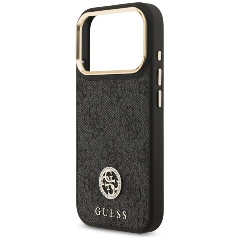 Guess 4G Strass Logo MagSafe - Etui iPhone 17 Pro (czarny)