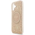 Guess IML Flowers Electro Pearl Strap MagSafe - Etui iPhone 17 (różowy)