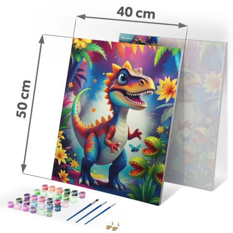 Obraz do malowania po numerach 40x50 cm Massido Dino