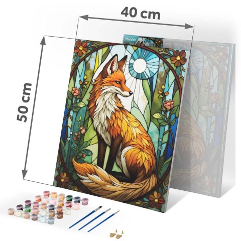 Obraz do malowania po numerach 40x50 cm Massido Lisek