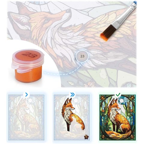 Obraz do malowania po numerach 40x50 cm Massido Lisek