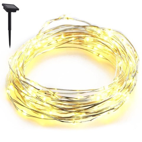 Solarne Lampki Ogrodowe Zewnętrzne Dekoracyjne Led 200 x 12 M ProGarden