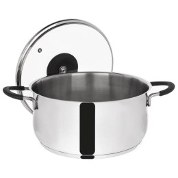 Garnek stalowy ze szklaną pokrywką DALIE 24 cm, 5,3 l