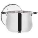 Garnek stalowy ze szklaną pokrywką DALIE 26 cm, 10,6 l