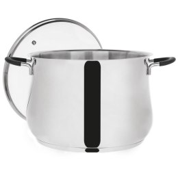 Garnek stalowy ze szklaną pokrywką DALIE 26 cm, 10,6 l