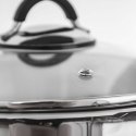 Garnek stalowy ze szklaną pokrywką DALIE 26 cm, 10,6 l