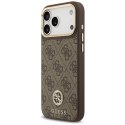Guess 4G Strass Logo MagSafe - Etui iPhone 17 Pro Max (brązowy)