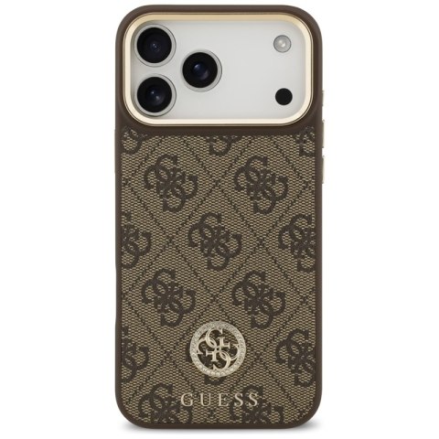 Guess 4G Strass Logo MagSafe - Etui iPhone 17 Pro Max (brązowy)