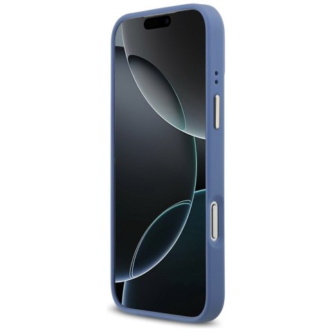 Guess 4G Strass Logo MagSafe - Etui iPhone 17 Pro Max (niebieski)