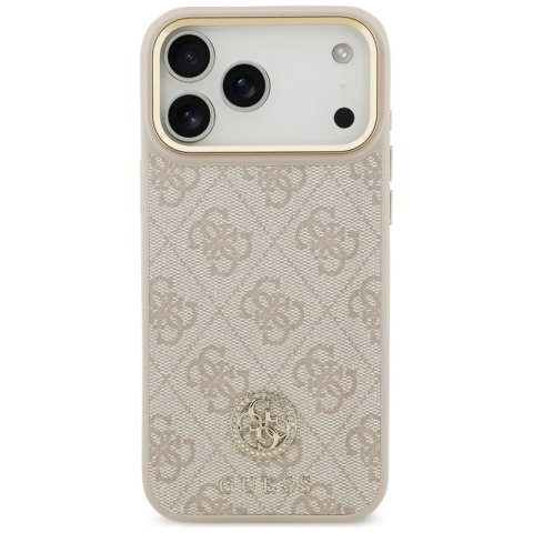 Guess 4G Strass Logo MagSafe - Etui iPhone 17 Pro Max (różowy)
