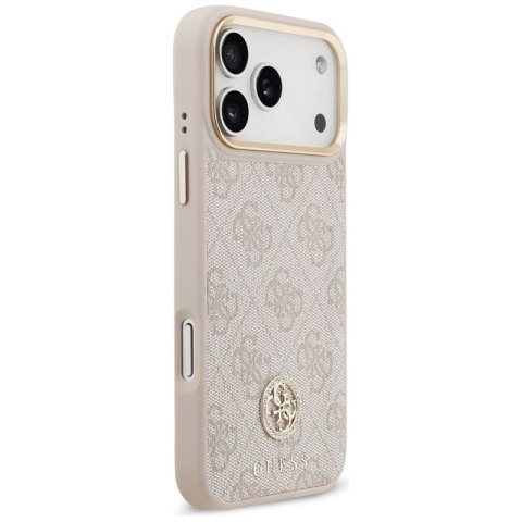 Guess 4G Strass Logo MagSafe - Etui iPhone 17 Pro Max (różowy)