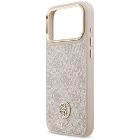 Guess 4G Strass Logo MagSafe - Etui iPhone 17 Pro Max (różowy)