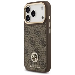 Guess 4G Strass Logo MagSafe - Etui iPhone 17 Pro (brązowy)