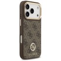 Guess 4G Strass Logo MagSafe - Etui iPhone 17 Pro (brązowy)