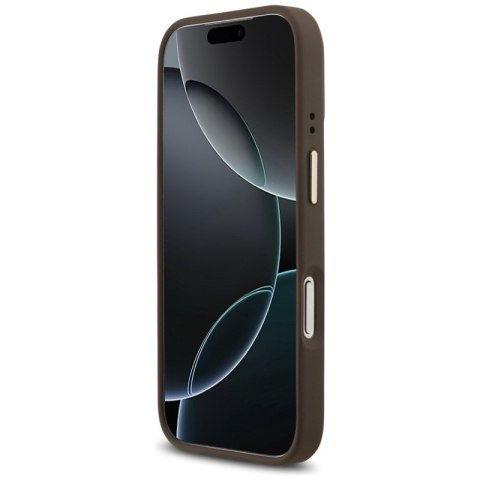 Guess 4G Strass Logo MagSafe - Etui iPhone 17 Pro (brązowy)