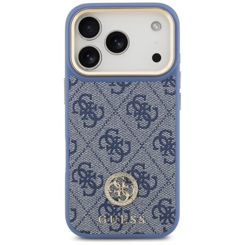 Guess 4G Strass Logo MagSafe - Etui iPhone 17 Pro (niebieski)