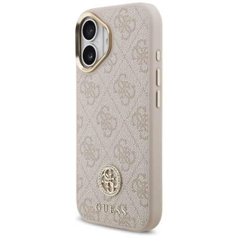 Guess 4G Strass Logo MagSafe - Etui iPhone 17 Pro (różowy)