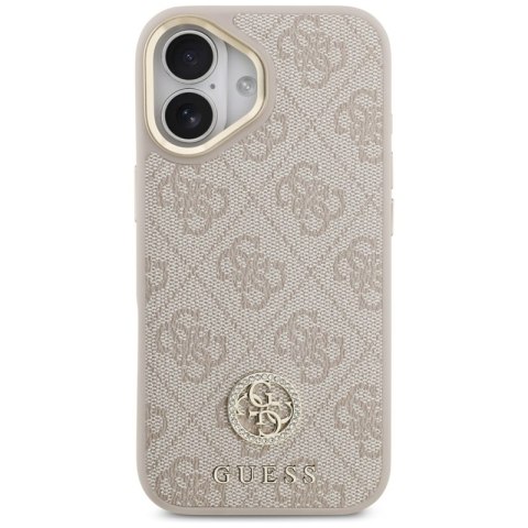Guess 4G Strass Logo MagSafe - Etui iPhone 17 Pro (różowy)