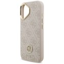 Guess 4G Strass Logo MagSafe - Etui iPhone 17 Pro (różowy)
