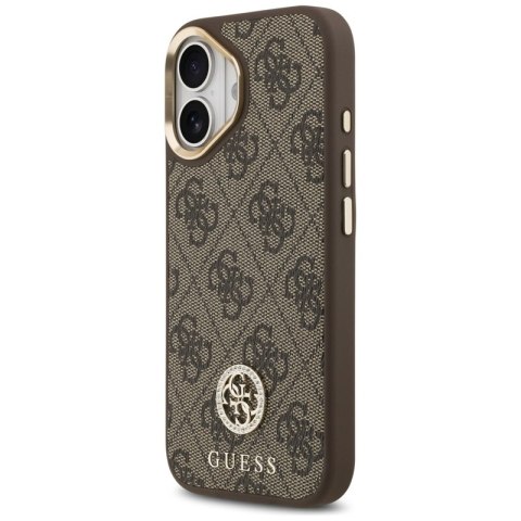 Guess 4G Strass Logo MagSafe - Etui iPhone 17 (brązowy)