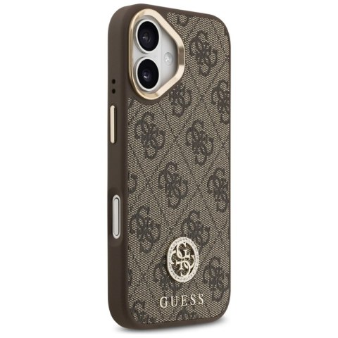 Guess 4G Strass Logo MagSafe - Etui iPhone 17 (brązowy)
