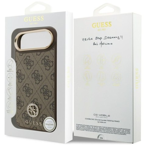 Guess 4G Strass Logo MagSafe - Etui iPhone Air (brązowy)