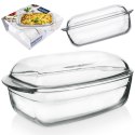 Naczynie Żaroodporne z Pokrywką do Piekarnika Szklane ORION 32,5x19x13 cm