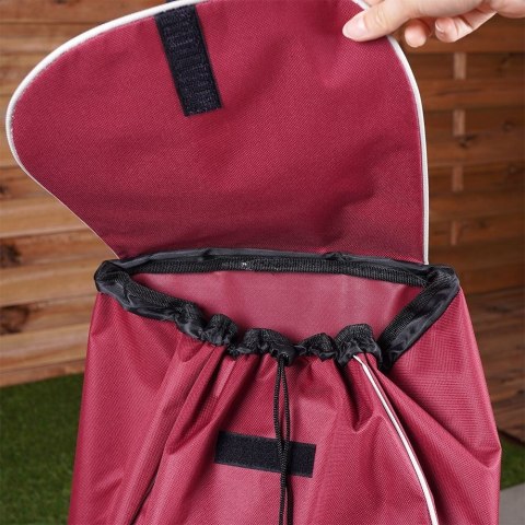 Wózek Torba na Zakupy Zakupowa 2 Kółka Pojemna Solidna Bordowa ORION 30 L