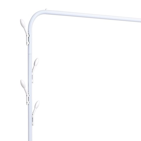 Wieszak loftowy na ubrania Feliks biały