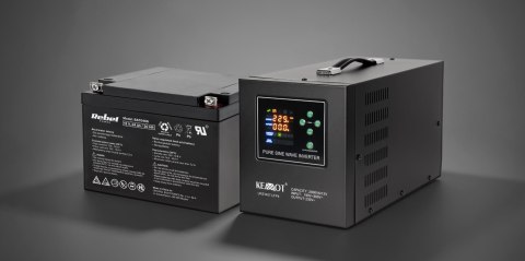 Zasilacz awaryjny KEMOT PROsinus-2000 przetwornica z czystym przebiegiem sinusoidalnym i funkcją ładowania 12V 230V 2000VA/1200W