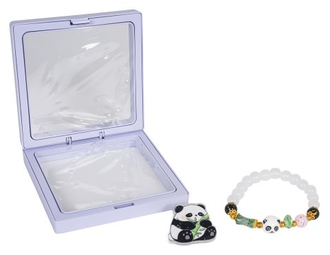 Zestaw Biżuterii Panda Biała Bransoletka