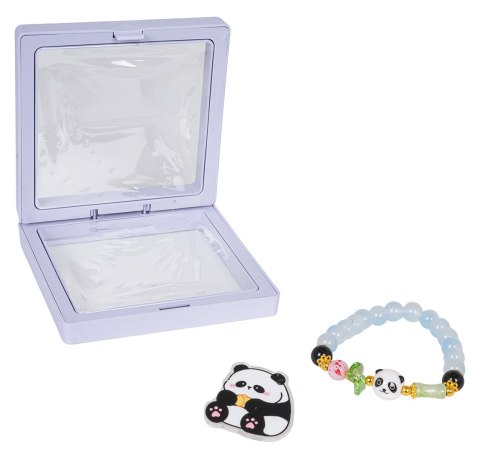 Zestaw Biżuterii Panda Niebieska Bransoletka