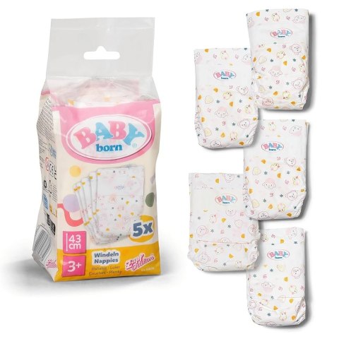 BABY Born: Nappies, 5 pack