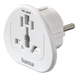 Hama 00223455 adapter wtyczek zasilających Uniwersalne Biały