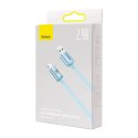 Kabel USB do iP Baseus Crystal Shine, 2.4A, 1.2m (niebieski)