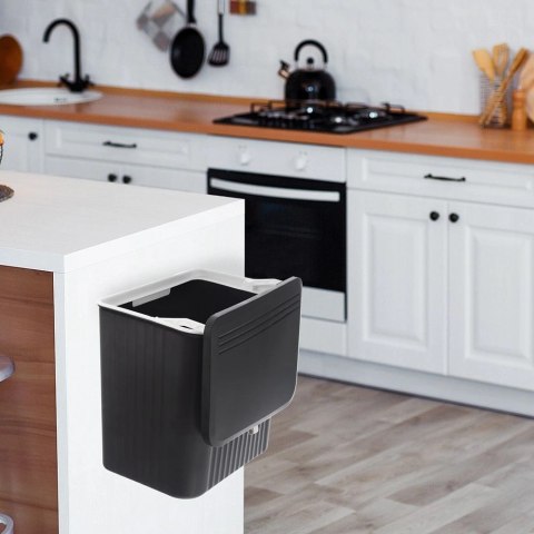 Kosz na Śmieci Zawieszany Czarny 13 L