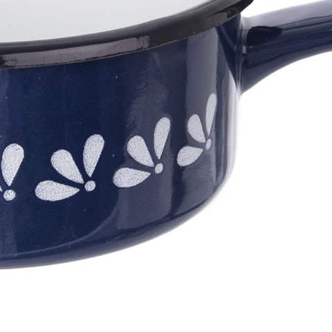 Rondel Rondelek Garnek z Uchwytem Emaliowany Gaz Indukcja ORION 600 ml