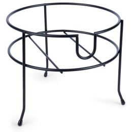 Stojak Pod Słój z Kranikiem Metalowy Czarny Stabilny 23,5 cm VILDE