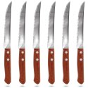 Noże do Steków i Burgerów Zestaw Stalowe ORION 20,5 cm 6 szt.