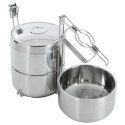 Menażka Obiadowa Termiczna Stalowa 3-poziomowa ORION 3x900 ml